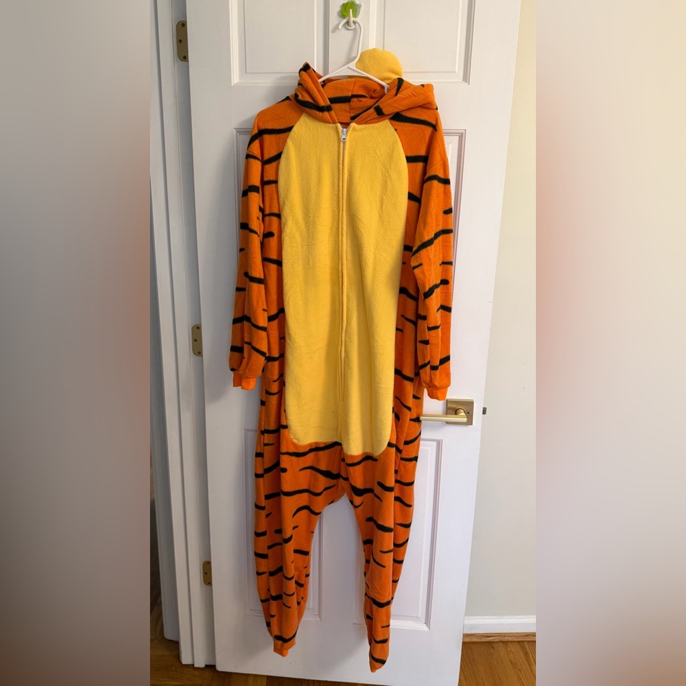 Orange Tiger Onesie with Yellow Belly